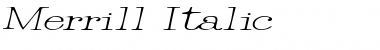 Download Merrill Italic Font