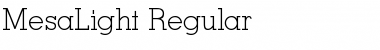 Download MesaLight Regular Font