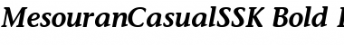 Download MesouranCasualSSK Bold Italic Font