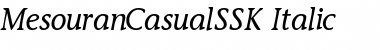 Download MesouranCasualSSK Italic Font