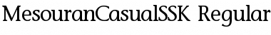 Download MesouranCasualSSK Regular Font