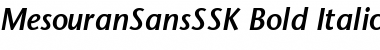 Download MesouranSansSSK Bold Italic Font