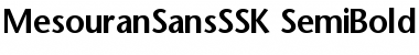 Download MesouranSansSSK SemiBold Font