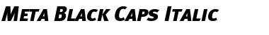 Download Meta Black Italic Font