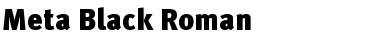 Download Meta Black Roman Font