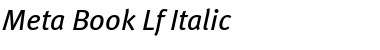 Download Meta Book Italic Font