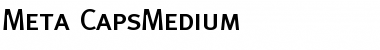 Download Meta-CapsMedium Medium Font