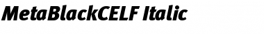 Download MetaBlackCELF Italic Font