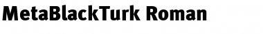 Download MetaBlackTurk Roman Font
