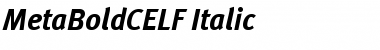 Download MetaBoldCELF Italic Font