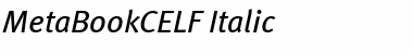 Download MetaBookCELF Italic Font
