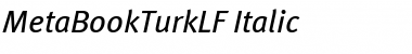 Download MetaBookTurkLF Italic Font