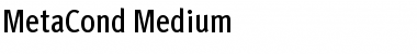 Download MetaCond Medium Font
