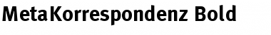 Download MetaKorrespondenz Bold Font