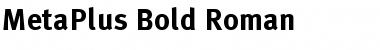 Download MetaPlus Bold Roman Regular Font