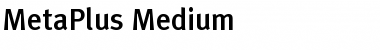 Download MetaPlus Medium Font