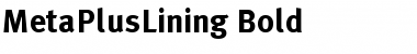 Download MetaPlusLining Bold Font