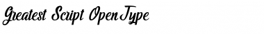Download Greatest Script Font