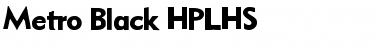Download Metro Black HPLHS Font