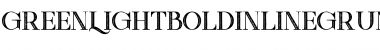 Download Green Light Bold Inline Grunge Font