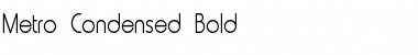 Download Metro-Condensed Bold Font
