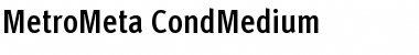 Download MetroMeta Medium Font