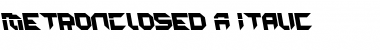 Download MetronClosed Italic Font