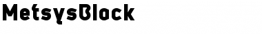 Download MetsysBlack Regular Font
