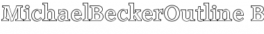 Download MichaelBeckerOutline Bold Font