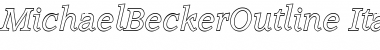 Download MichaelBeckerOutline Italic Font
