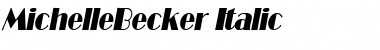 Download MichelleBecker Italic Font