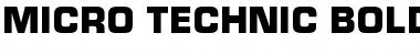 Download Micro Technic Bold Font