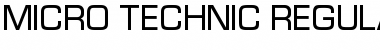 Download Micro Technic Regular Font