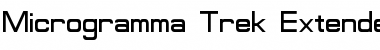 Download Microgramma Trek Extended Regular Font