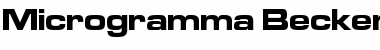 Microgramma Becker Bold Extd Font