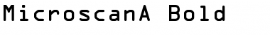 Download MicroscanA Bold Font