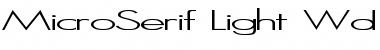 Download MicroSerif-Light Wd Regular Font