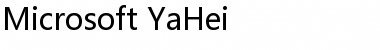 Microsoft YaHei Font