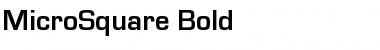 Download MicroSquare Bold Font