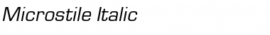 Download Microstile Italic Font