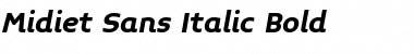 Download Midiet Sans Italic Bold Font