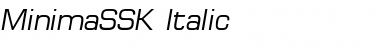 Download MinimaSSK Italic Font