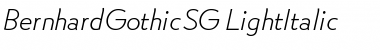 Download BernhardGothicSG Italic Font