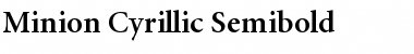 Download Minion Cyrillic Semibold Normal Font