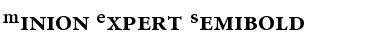 Download Minion Expert Bold Font