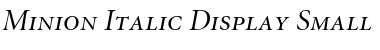 Download Minion DisplaySC Italic Font