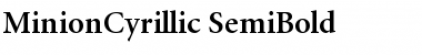 Download MinionCyrillic-SemiBold Semi Bold Font