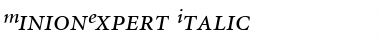 Download MinionExpert RomanItalic Font
