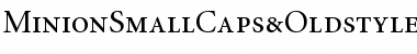Download MinionSmallCaps&OldstyleFigures Roman Font Title Preview