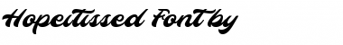 Download Hopeitissed Regular Font